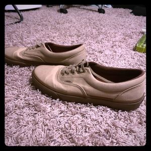 Low top completely tan VANS